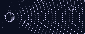 Dithered illustration of Fermi paradox